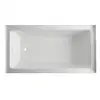 60-Inch Alcove Tub with Left Hand Drain Hole Anti-Skid Acrylic Construction Spa Bath Relaxation Ergonomic Design Wall Mount 3