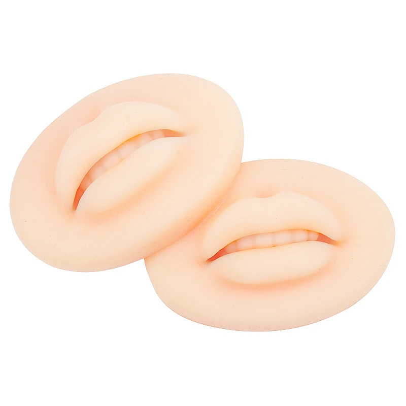 Silikon Lippe 3d Haut Modell Praxis weich verdicken Lippen offen Schimmel Schimmel Tattoo Zubehör Make-up permanente Werkzeuge – Detail 6