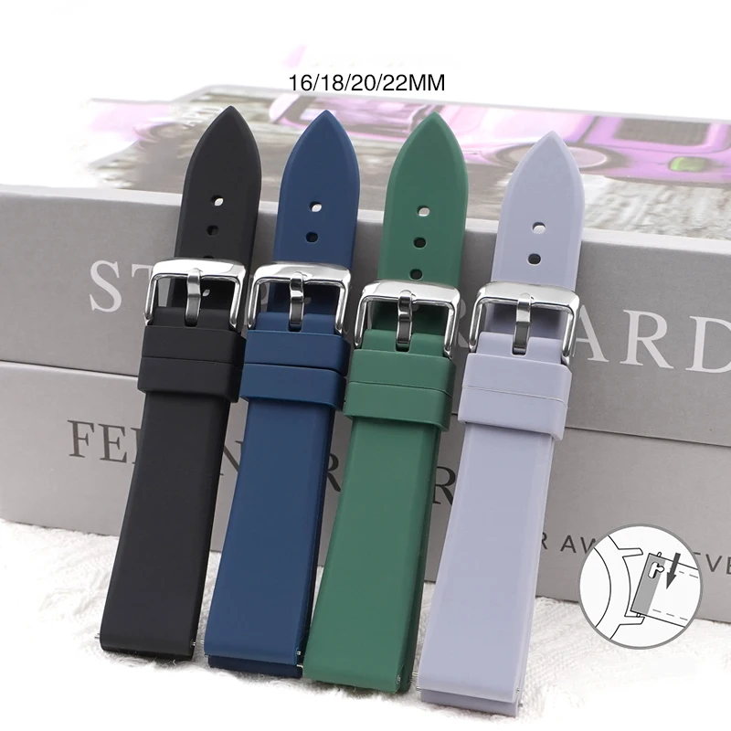 High-Quality Silicone Universal T-Shaped Watch Sports Strap - Waterproof Replacement Strap