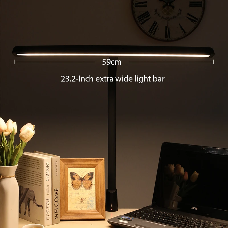 GUUKIN LED Bureaulamp, 14W Daglichtlamp, Architectenlamp, Bureaulamp met Klem, Dimbare Zwanenhals Monitor Lamp 3 Kleurniveaus, 10 Helderheidsniveaus - Italië, Nieuw - groothandel platform | B2B