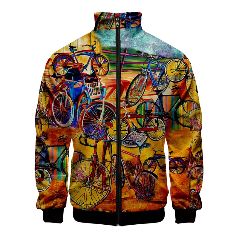 thumbnail image 1 of Chaqueta informal con cremallera para hombre y mujer, ropa de primavera y otoño, con estampado lavado, camisetas de manga larga, chaquetas cómodas hawaianas, abrigos para hombre, 1 of 5