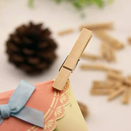 Clothes Pegs Beach Towel Clips Laundry Tongs Spring 10/20/50/100 Pcs Decorative Wood Pins Pin Hanging towel hanging clips