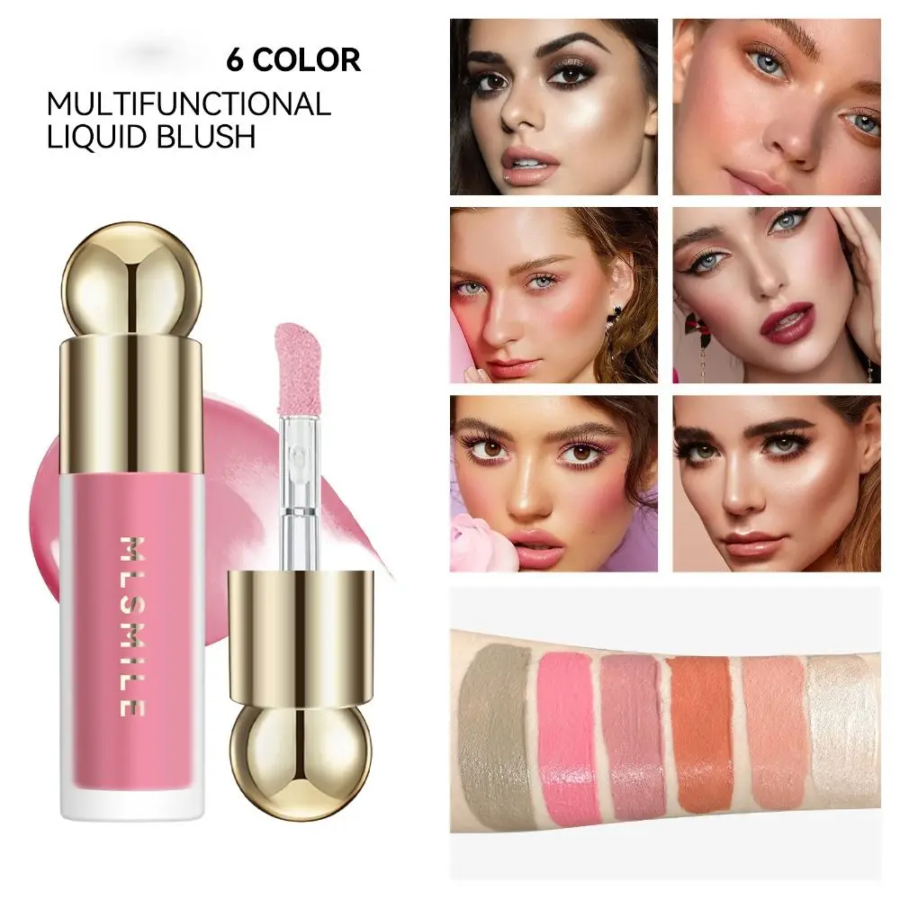 Natural Liquid Blush Lip And Cheek Highlighter Matte Face Shimmer Powder Peach Blush Highlight Contour Contour Pen Make Up