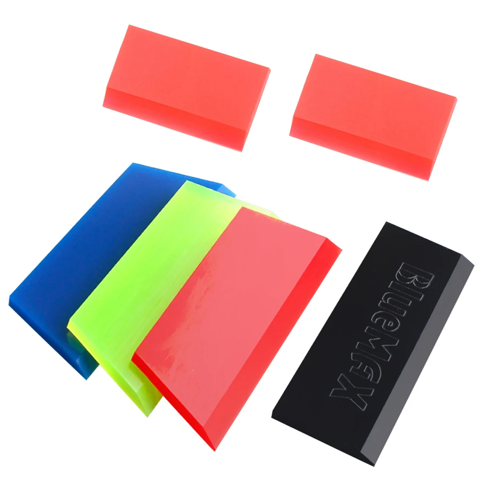 

2pcs Auto Window Scraper Blades Wrapping Applicator Rubber Tinting Squeegee Tools Water Wiper Blade Car Washing Accessories