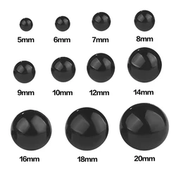 Black Plastic Safety Eyes for Crafting and Doll Decoration (100/50 PCS, 5-20mm) (5mm)