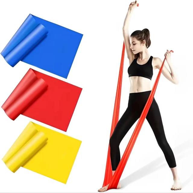 Portable Elastic Fitness ResistanceBand for Yoga Pilates Home Strength Training Stretch Band for Athletic Tension Exercises Portable Elastic Fitness ResistanceBand for Yoga Pilates Home Strength Training Stretch Band for Athletic Tension Exercises