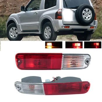 Paraurti posteriore Luce Fanale posteriore Per Mitsubishi Pajero Montero V73 V75 V77 2003 2004 2005 2006 2007 Riflettore Lampada di segnalazione con lampadina