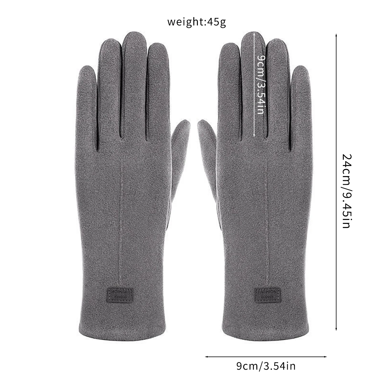 Solid Color Thin Cashmere Women Gloves Autumn Winter Touch Screen Mittens Ladies Keep Warm Windproof Cycling Driving Gloves