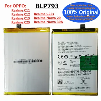 New Orginal BLP793 Narzo20 Battery For Oppo Realme Narzo 20 C11 C12 C15 C25 C25s Narzo 30A Mobile Phone Battery Bateria