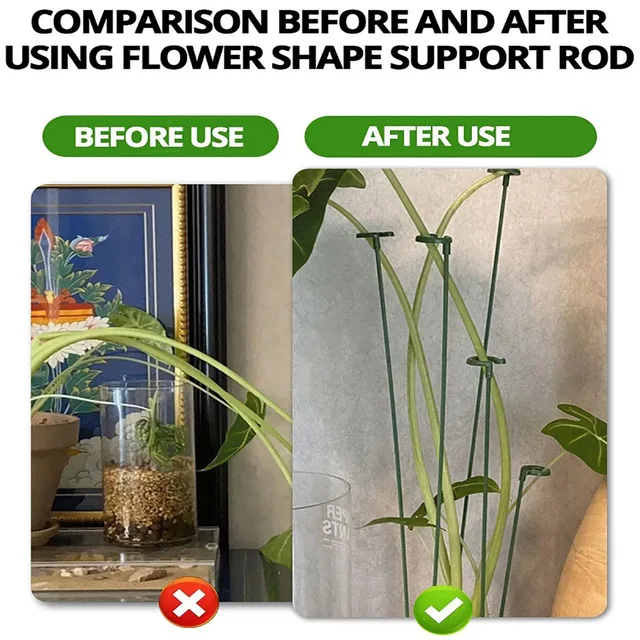 5/10PCS Plants Support Rod Reusable Fixed Stick for Plants Stand Support Flower Vine Climbing Bracket Gardening Accsesories 6