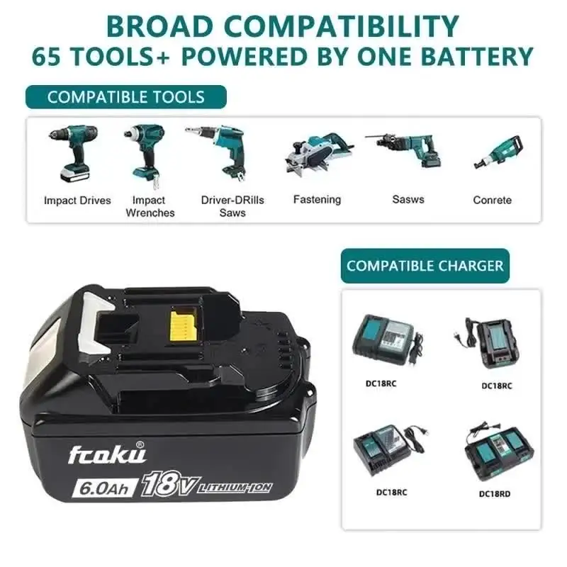 Аккумуляторная батарея Makita 18 В 3/6/9/ч для инструмента BL1830 BL1830B BL1840B BL1850B 18650