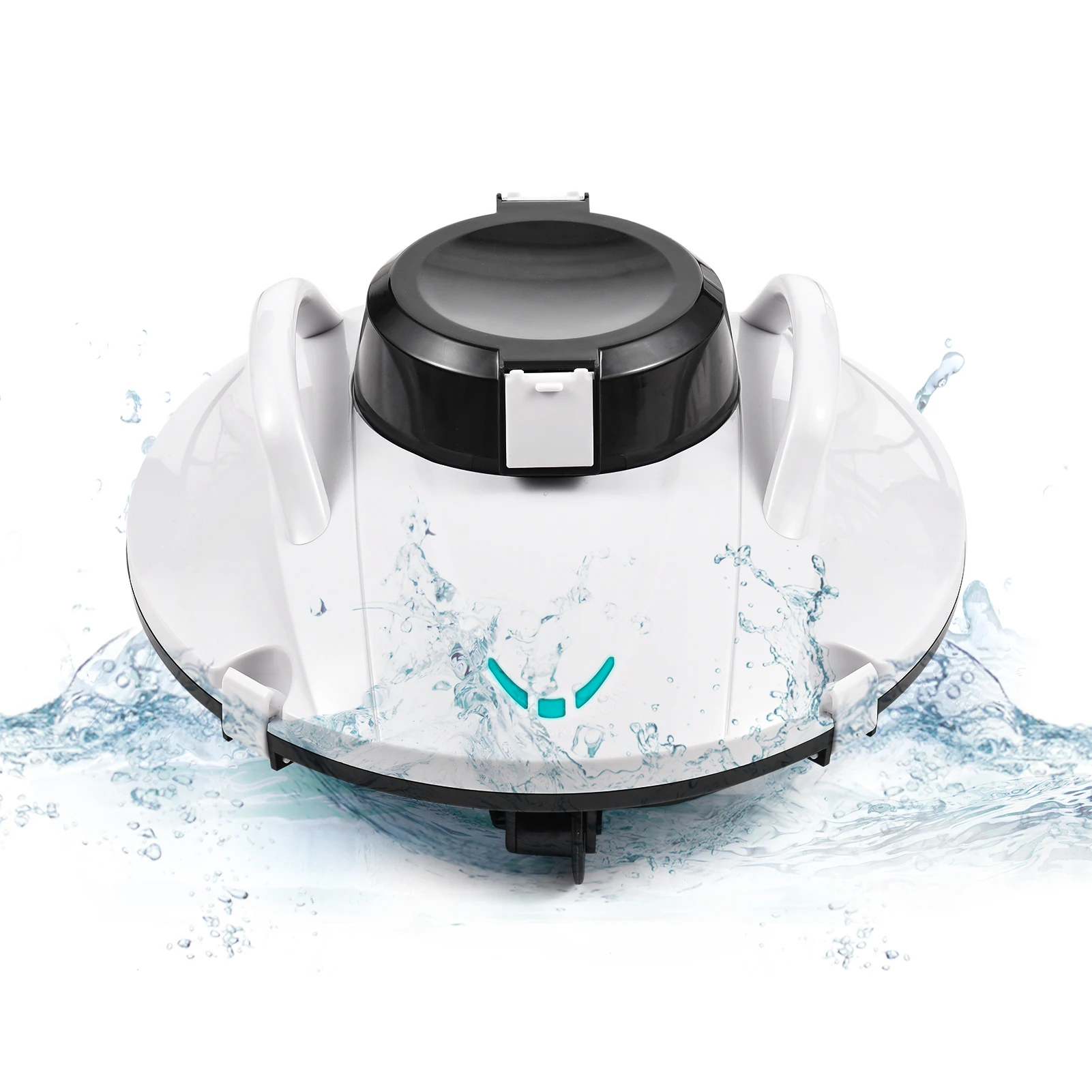 

Cordless Pool Vacuum Cleaner Robotic Pool Cleaner Lasts 90 Mins Self-Parking Pool Vacuum for Above Inground Flat Pool Cleaning