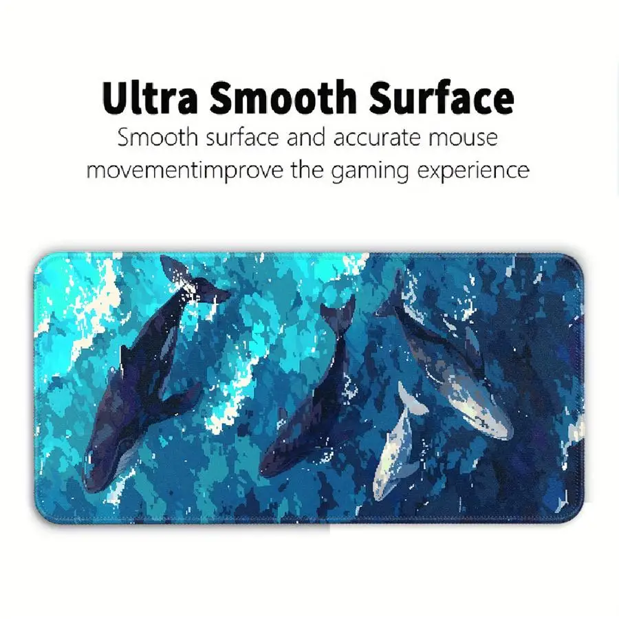 Ocean Blue Anti-Slip Desk and Mouse Pad