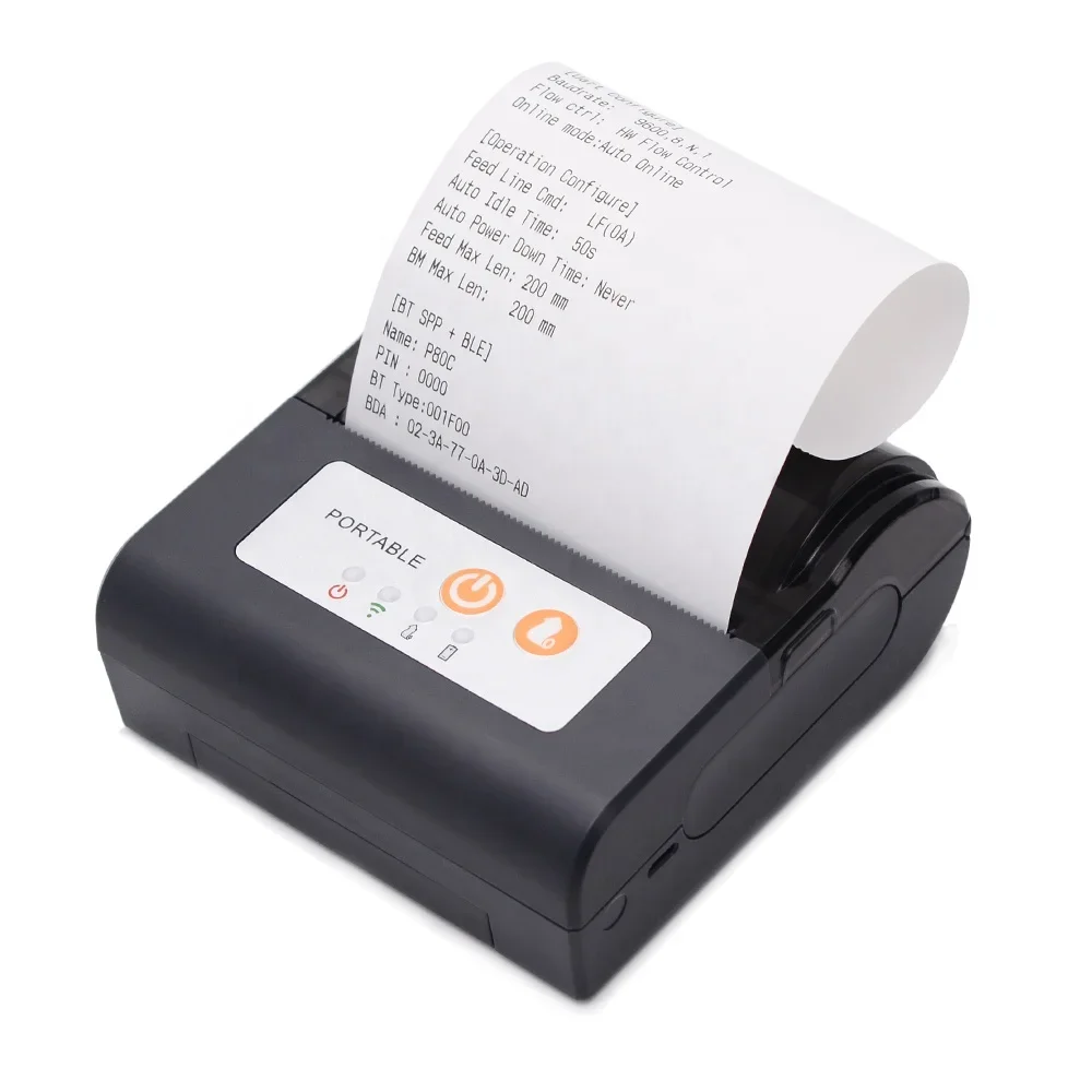 

China Beeprt 80mm mobile handheld portable mini thermal receipt printer