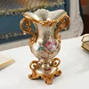 European Retro Resin Vase Decoration, Three-dimensional Dried Flower Arrangement Container, Living Room Home Decoration Crafts 2
