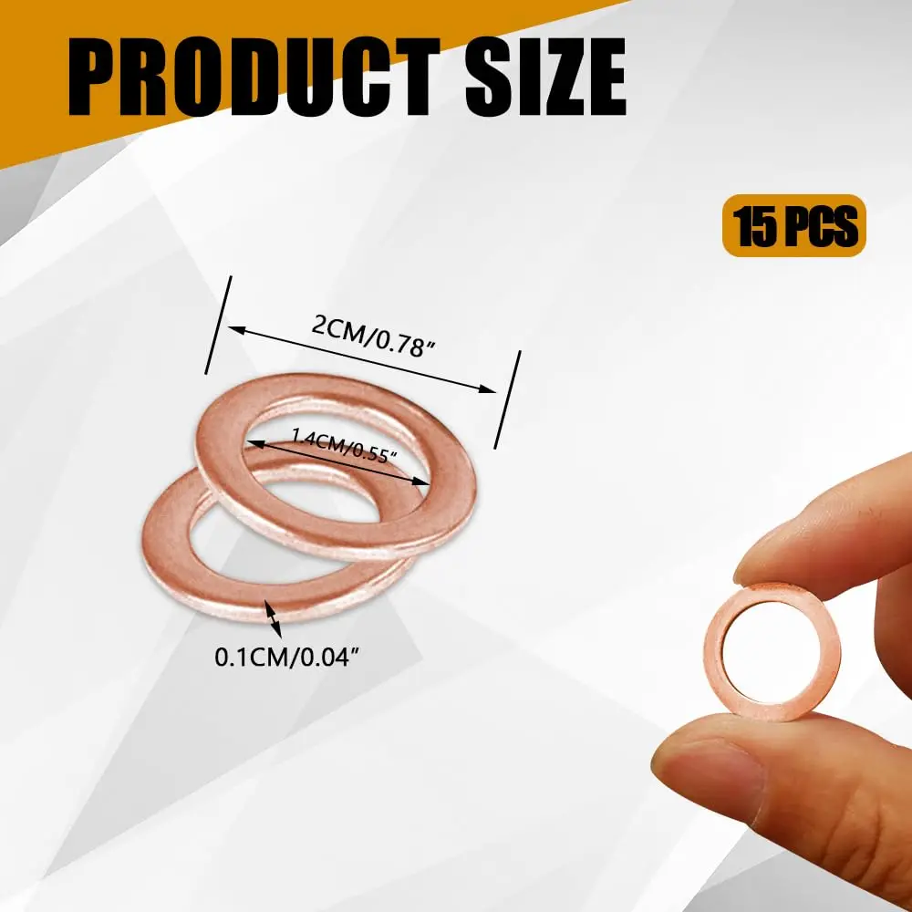 Car Oil Pan Drain Gasket Drainage Bolt Pad Aluminum/ Copper Oil Drain Plug Gasket Replaceable Accessories for Audi Volkswagen oil drain plug gasket,oil drain plug seal washer
