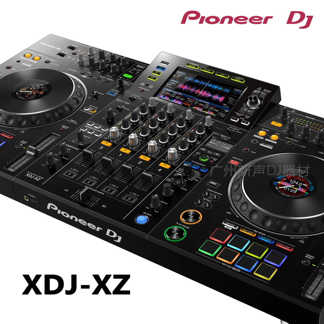 Pioneer XDJ-XZ digital dj controller 4 kanal disc-player alle-in 