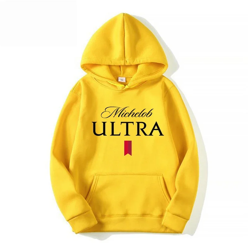 Autumn Winter Michelob Ultra Hoodie Women Pullover Sweatshirt Female Luxury Streetwear Solid Hooded Pullovers Tops Clothing 6