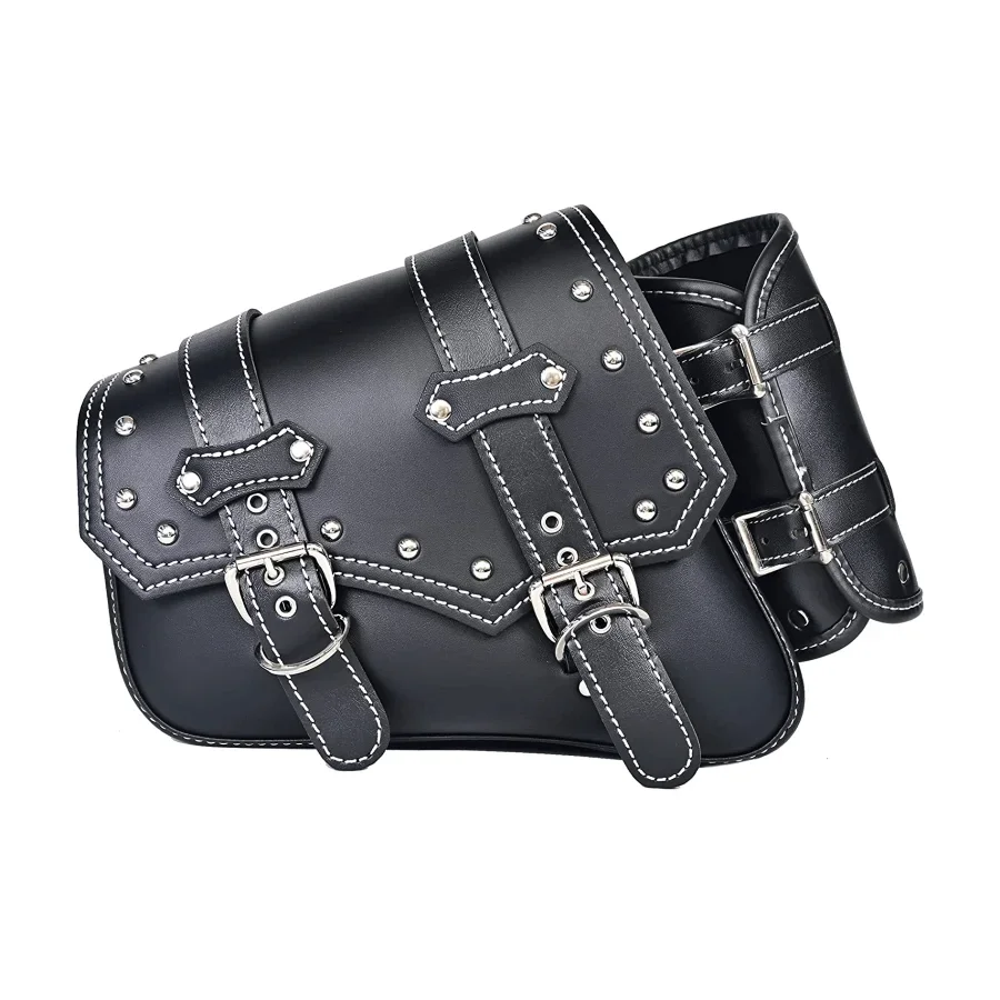 

Motorcycle Saddle Bags PVC Side Panniers For Touring Sportster