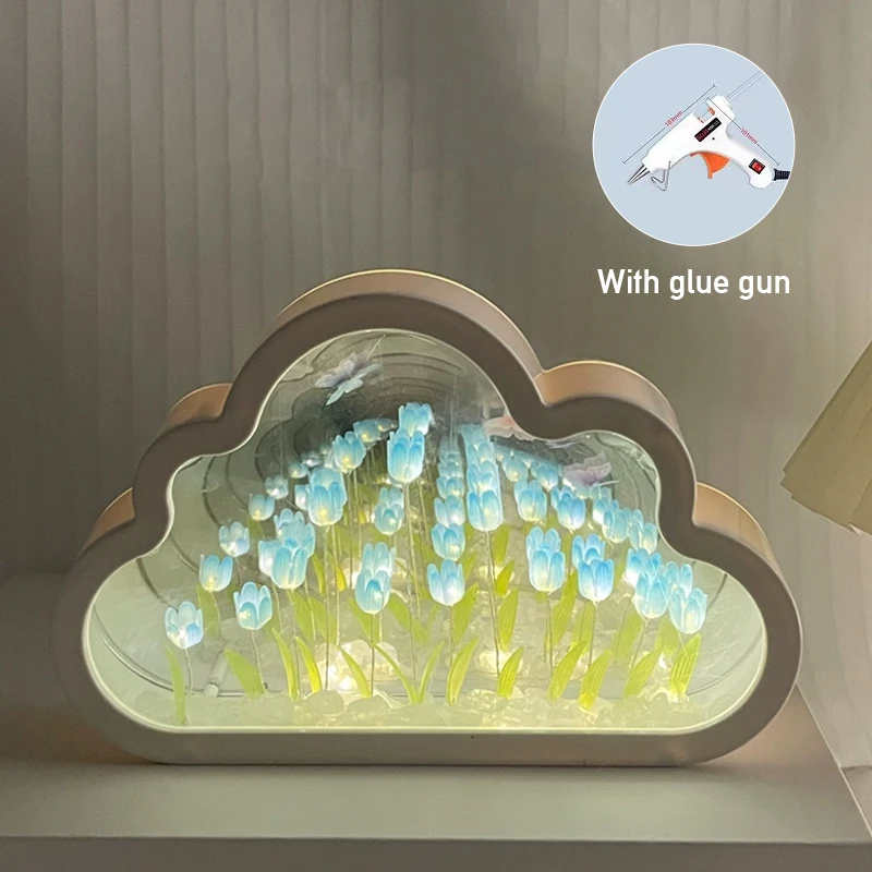 INS DIY-Veilleuse LED Tulipe Nuage, Ornements Créatifs, Cadre Photo, Miroir,  Lampes de Table, Décoration de Bureau, Cadeau d'Anniversaire pour Bol -  AliExpress