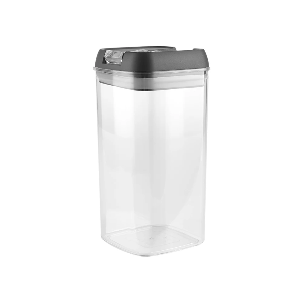【Lifeideas】7Pcs Airtight Food Storage Containers with Clasp Lids Plastic Clear Jars with Easy Lock Lid Kitchen Pantry Organize