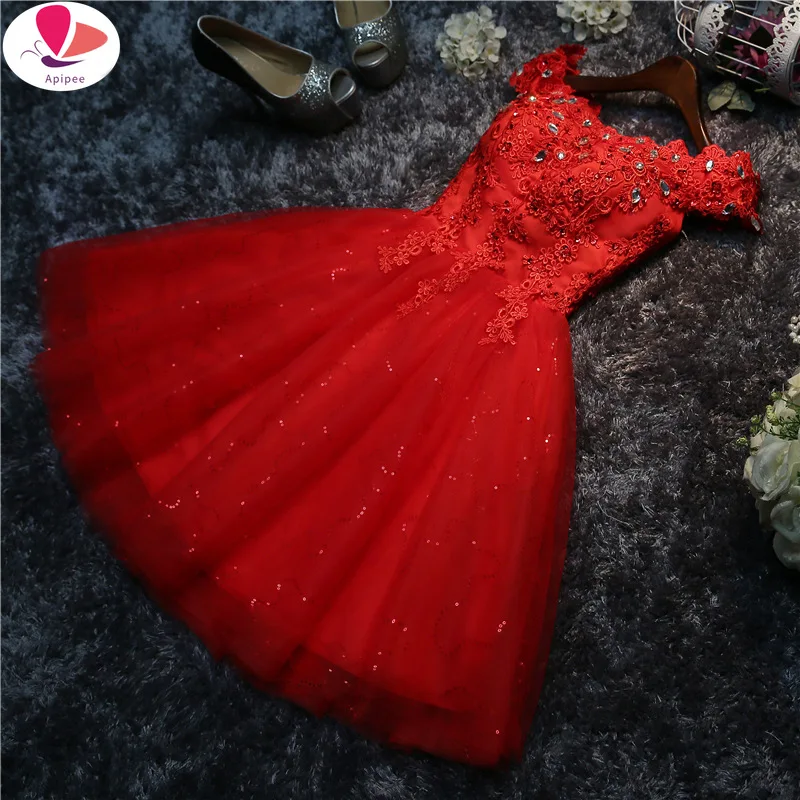 

Women Lace Dress Embroidered Mesh Tulle Slim Elegant Lady Princess Bridesmaid Wedding A-Line Party Dresses female 2XL