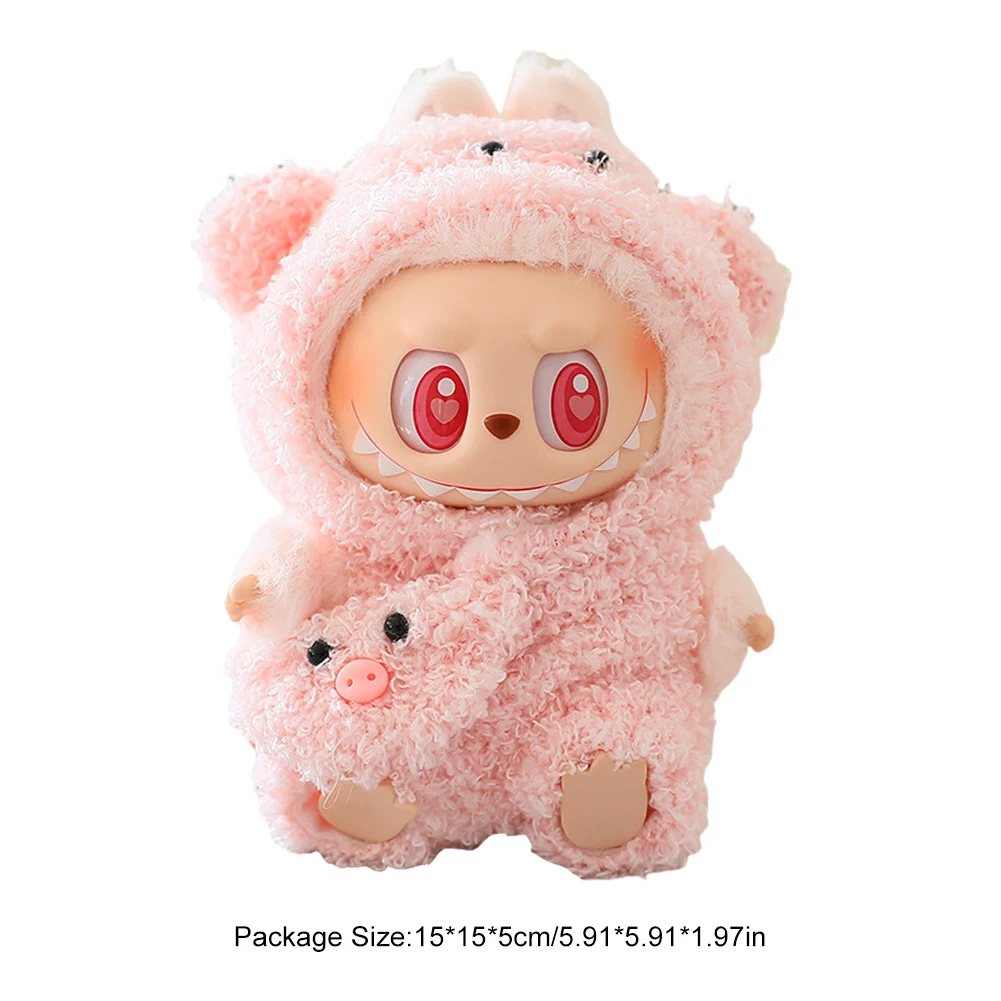 Labubus Mini Doll Clothes Outfit Hat Clothes Shoes Labubu II Doll Accessories Cultivate Sitting Party Game Toys 1PCS For 17cm doll clothes,mini doll ornaments