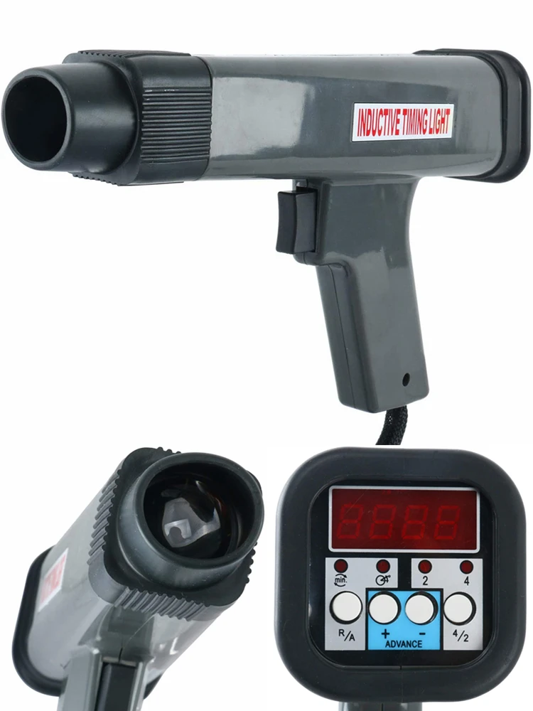 Digital Display Ignition Timing Light Gun Car Motorcycle Engine Strobe Lamp Detector Machine Auto Diagnostic Maintenance Tools images - 6