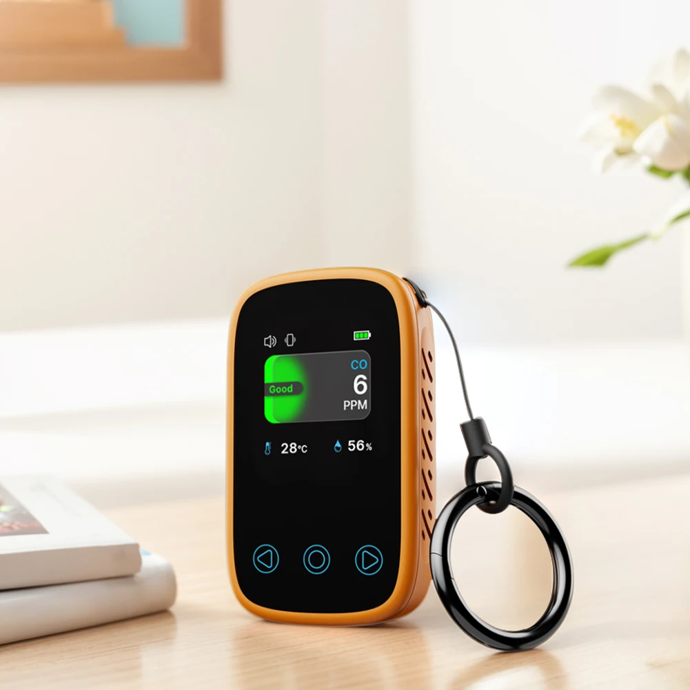 3 in 1 Air Quality Tester Auto Brightness Portable CO Monitor Digital Display Type-C Rechargeable for Home Outdoor Garage Travel