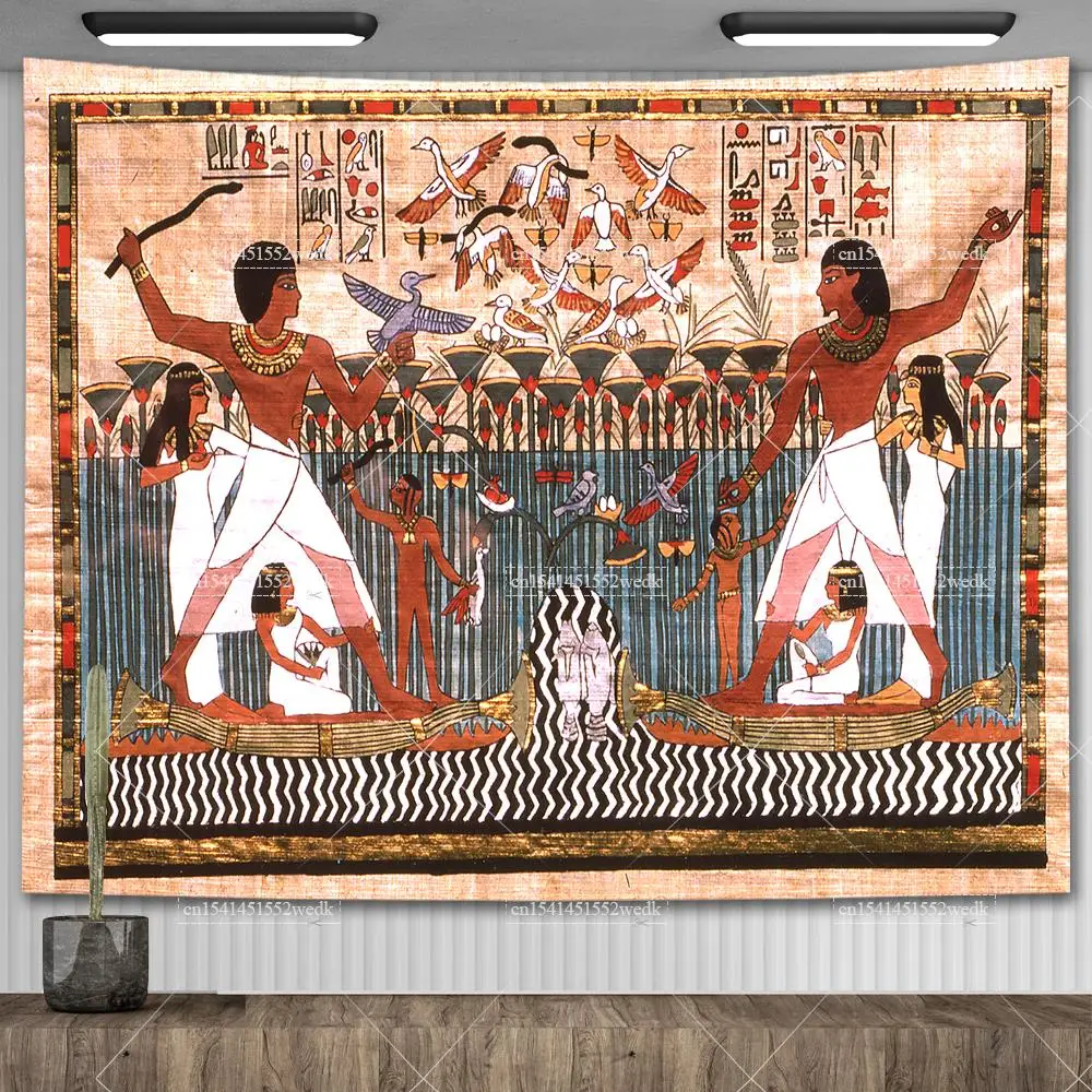 部屋のための古代エジプトのペチペストリー、egyptian Huds