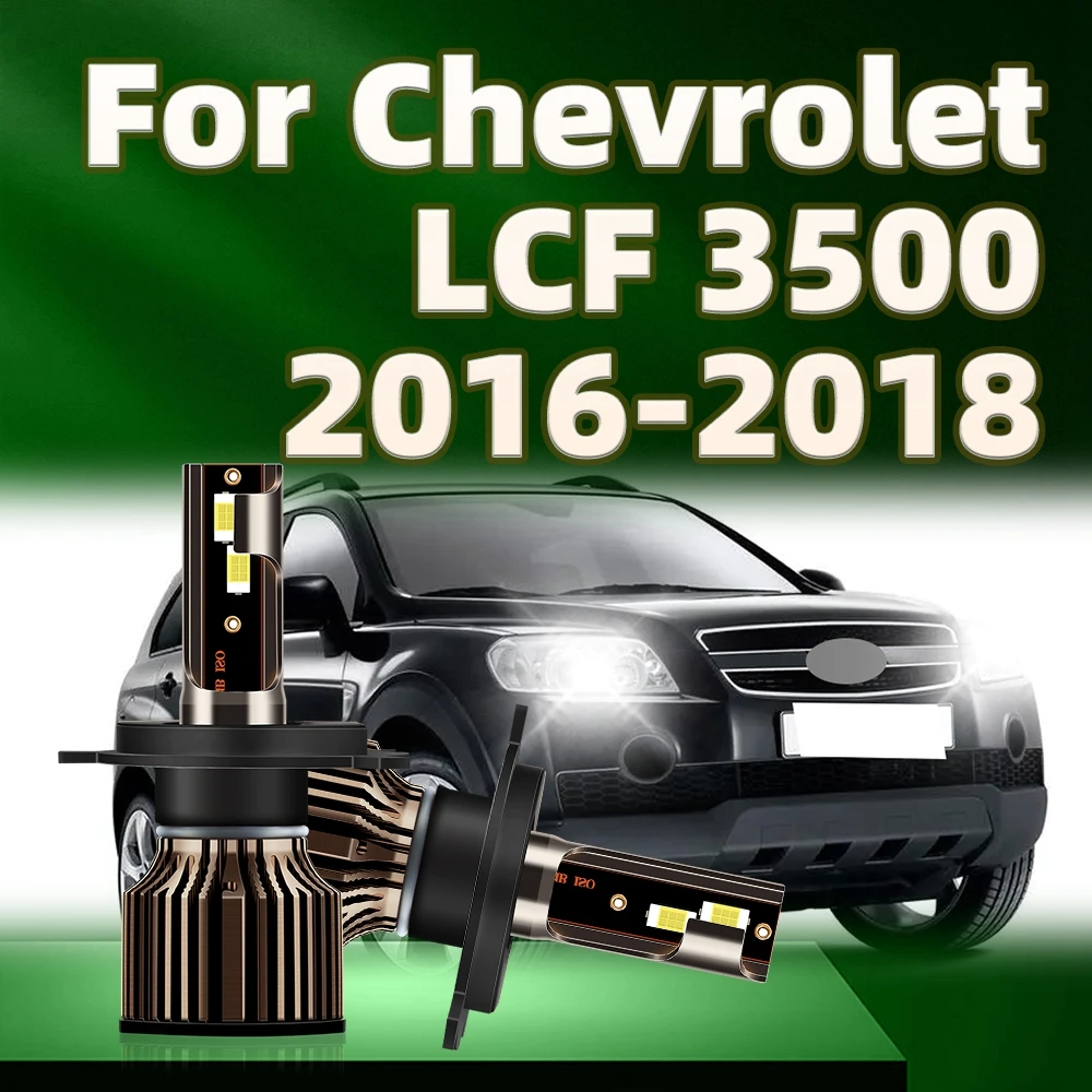 

2 шт., автомобильные лампы H4 6000 лм 3500 K для Chevrolet LCF 2016 2017 2018