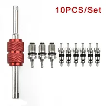 자동차 에어컨 밸브 코어 R134a HVAC 부품 교체, 배달 및 분해 도구, 대부분의 자동차에 적합, 10 개