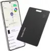 lim Wallet Tracker Card For Android - Ultra Thin Bluetooth Smart Tag Wireless Rechargeable For Wallet And Luggage Anti-Left