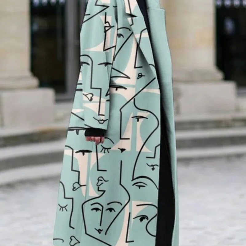 Women's wool coat with lapels main image 0