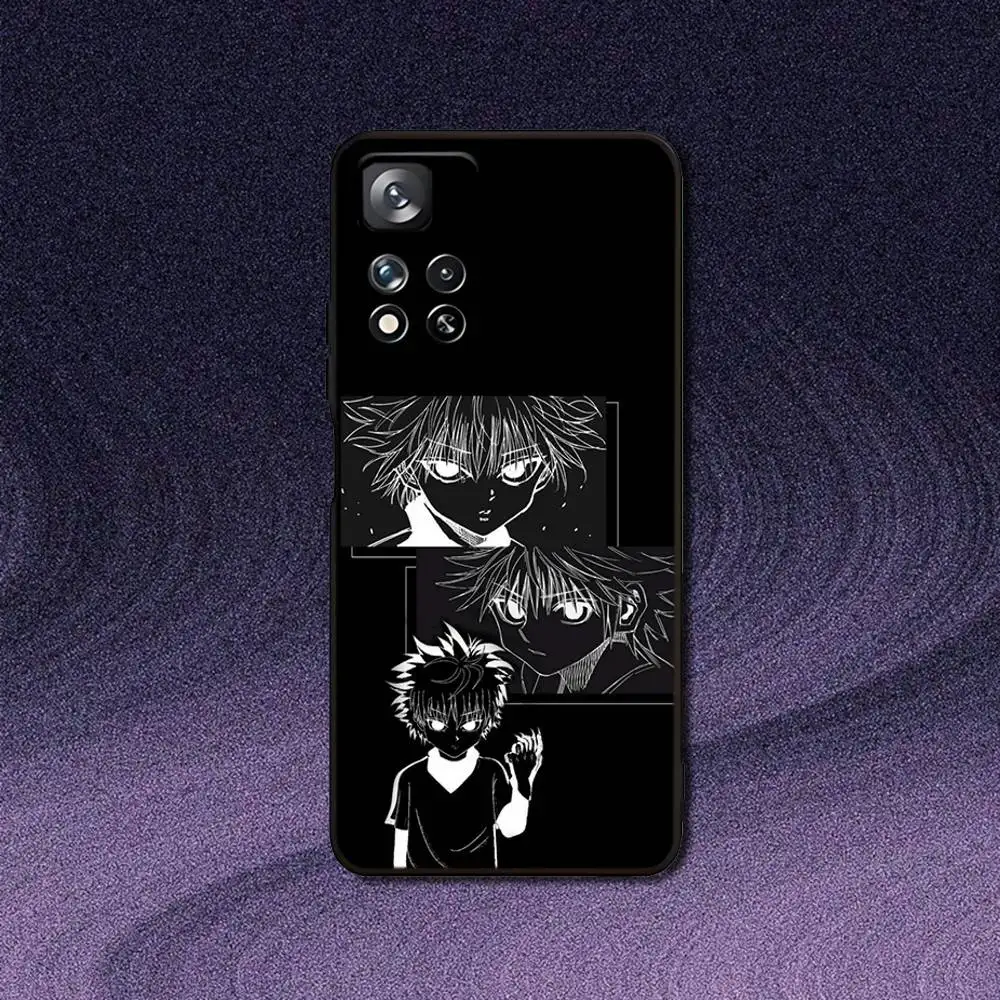 Sleek Black Killua Phone Case from Hunter X Hunter Collection