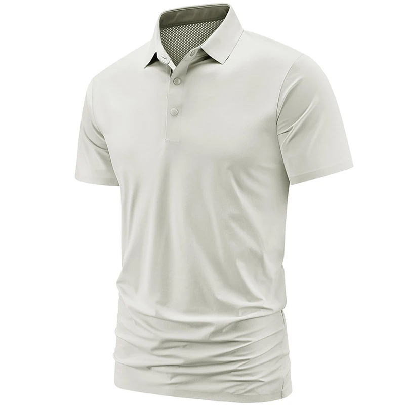 Men's high quality summer new lapel men's short sleeve polo shirt fringe solid color business casual men's polo shirt M-5XL 2562 2