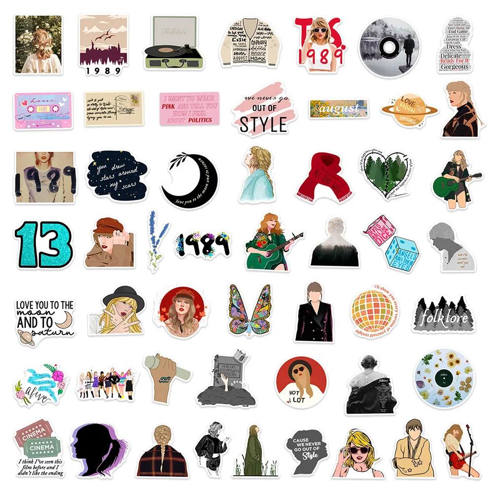 Taylor Swift Midnights Stickers 50-Pack Music Wholesale sticker