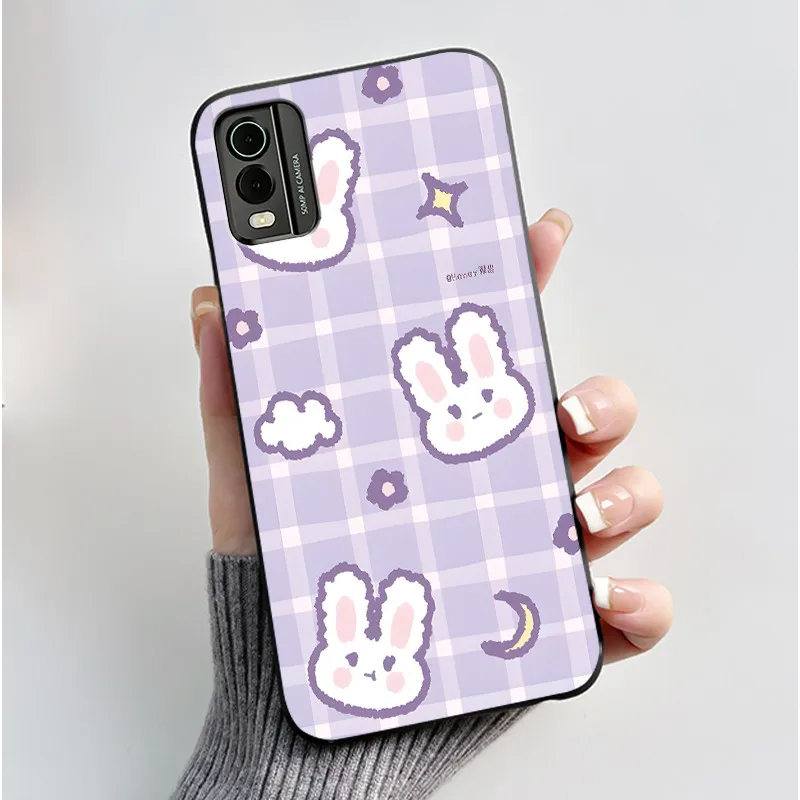 Astronaut Pattern Shockproof Black Jelly Case with Soft Bumper Cover