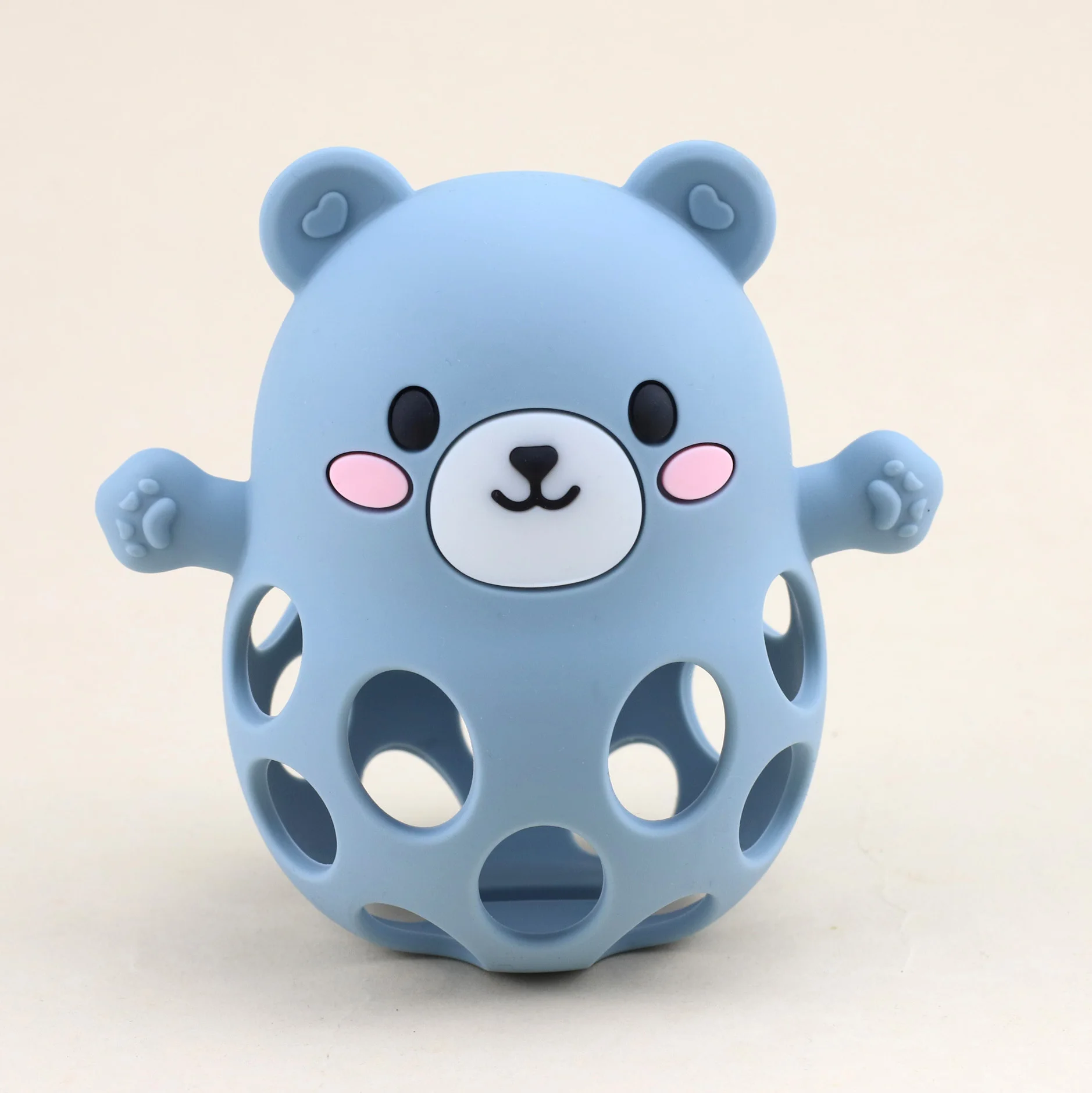 Silicone Bear-Shaped Teething and Sensory Toy