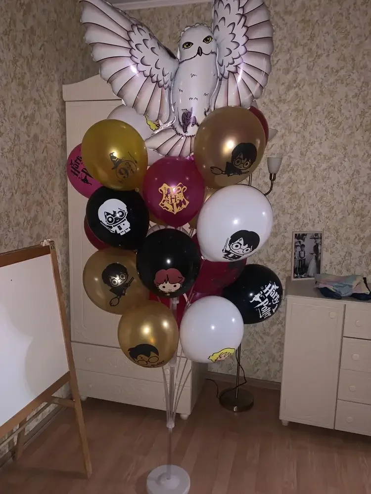 16Pcs Harry Hogwarts Balloons Cartoon Kid Happy Birthday Party Decoration Potters Magic School Hermiones Balloon Festive Supply