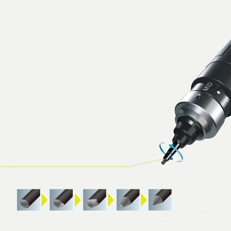 일본 Uni Kuru Toga DIVE 스핀 기계식 연필 M5-5000, 자동 코어/리드 자기 회전, 고급 드로잉 아트 문구, 0.5mm