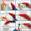 Electric Hot Knife Thermal Cutter Hand Held 80W Cutter Foam Cutting Tools Non-Woven Fabric Rope Webbing Multiple Cutter Blades 6