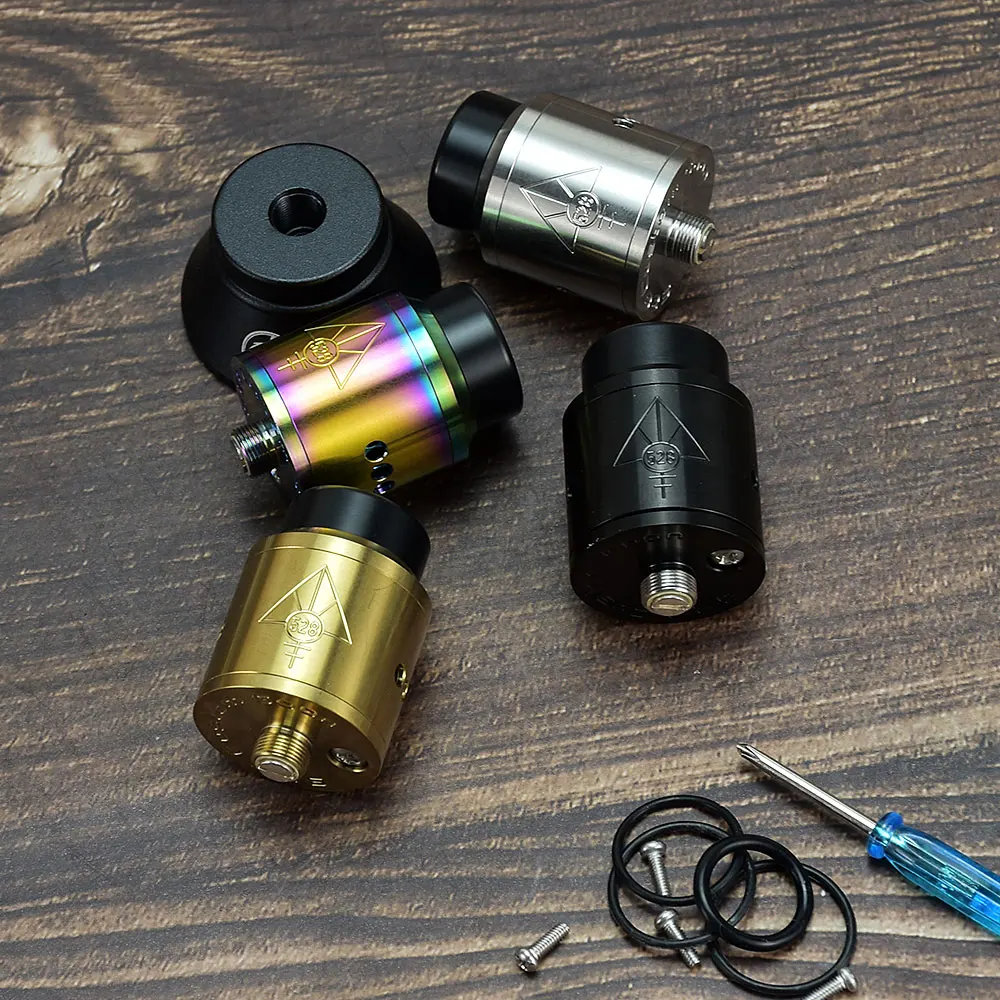 

528 Custom Vape classic Goon RDA 24mm Atomizer rda tank vape 316ss Single Coil /Dual Coils E-Cigarette vape rda tank Atomizer