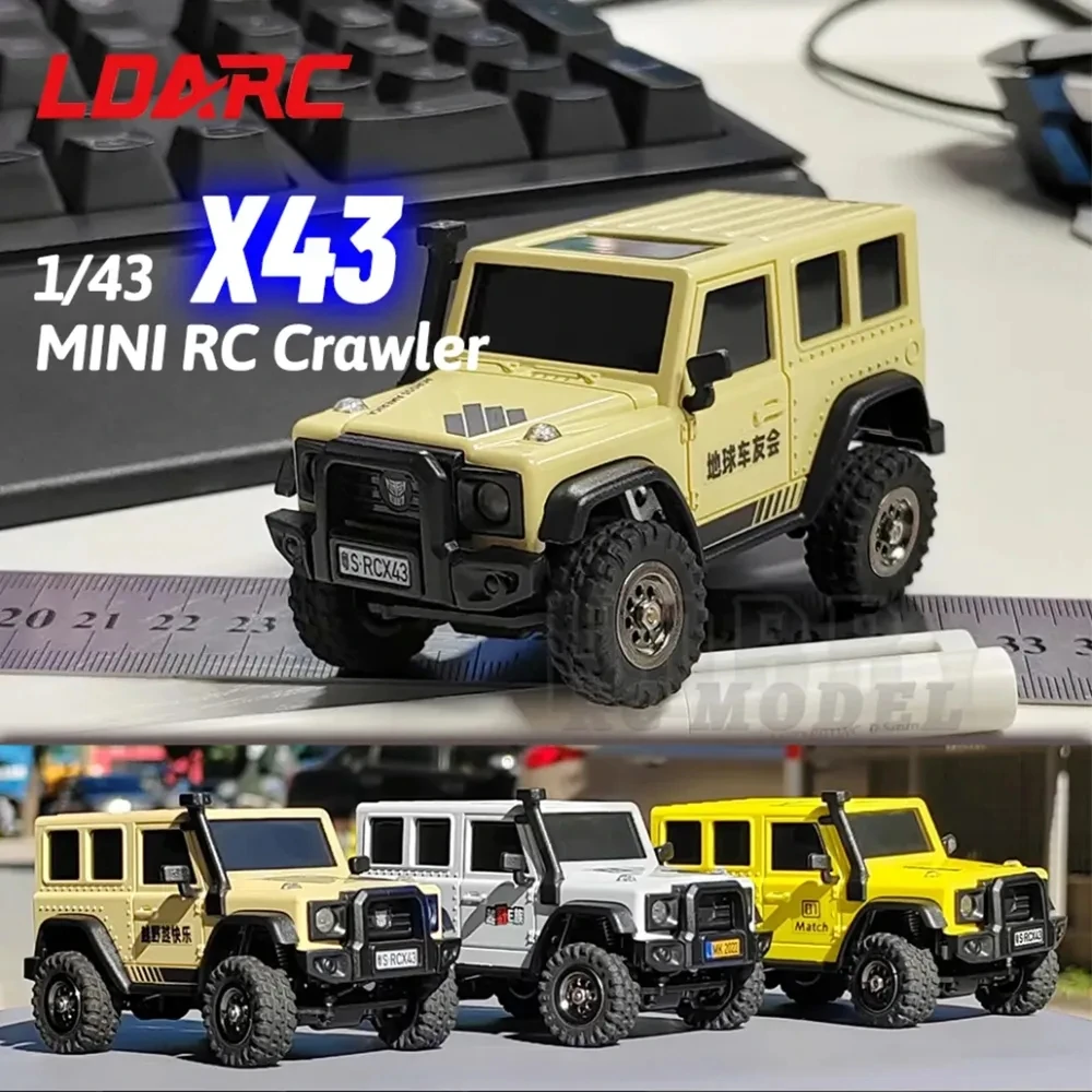 

LDARC X43 RTR гусеничный Радиоуправляемый автомобиль 1/43 симуляция Полная работа 4WD дистанционное управление мини-машина для скалолазания настольная игрушка внедорожник и запчасти