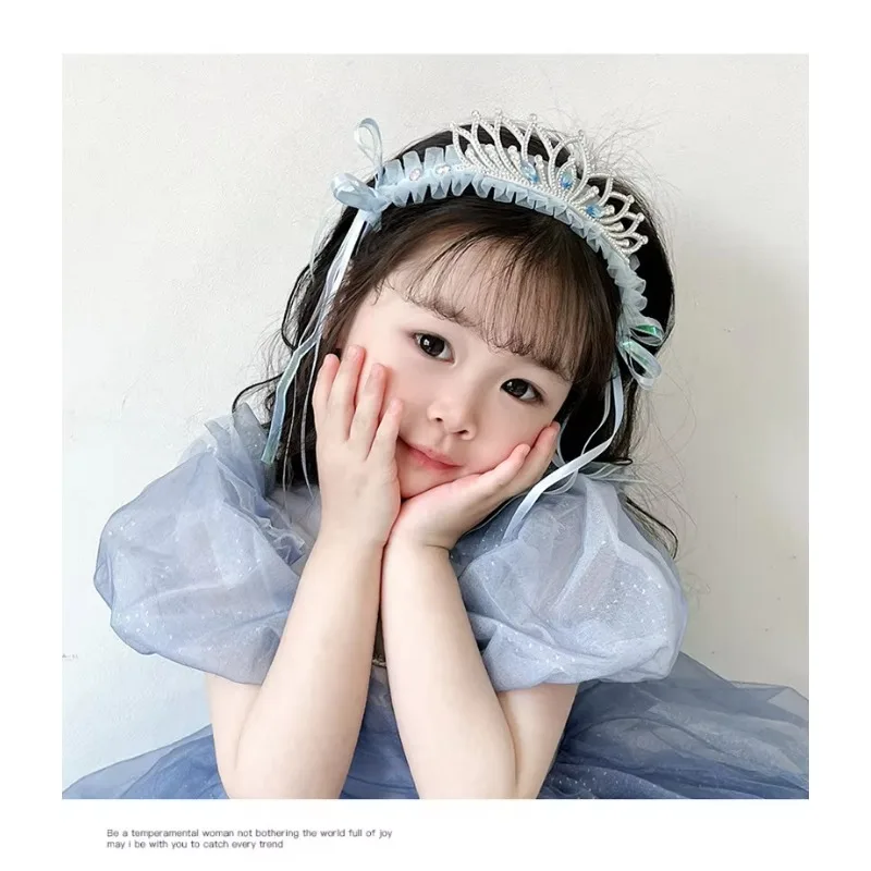 Princess Headband Children's Day Princess hair hoop Crown Little Girl Hairpin Birthday Hair Accessories