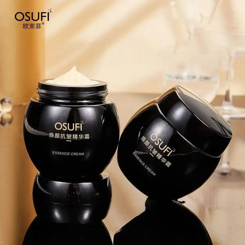 OSUFI Anti-wrinkle Essence Black Face Cream Moisturizing Brighten Lighten Fine Lines Firm Ant Aging Skin Care