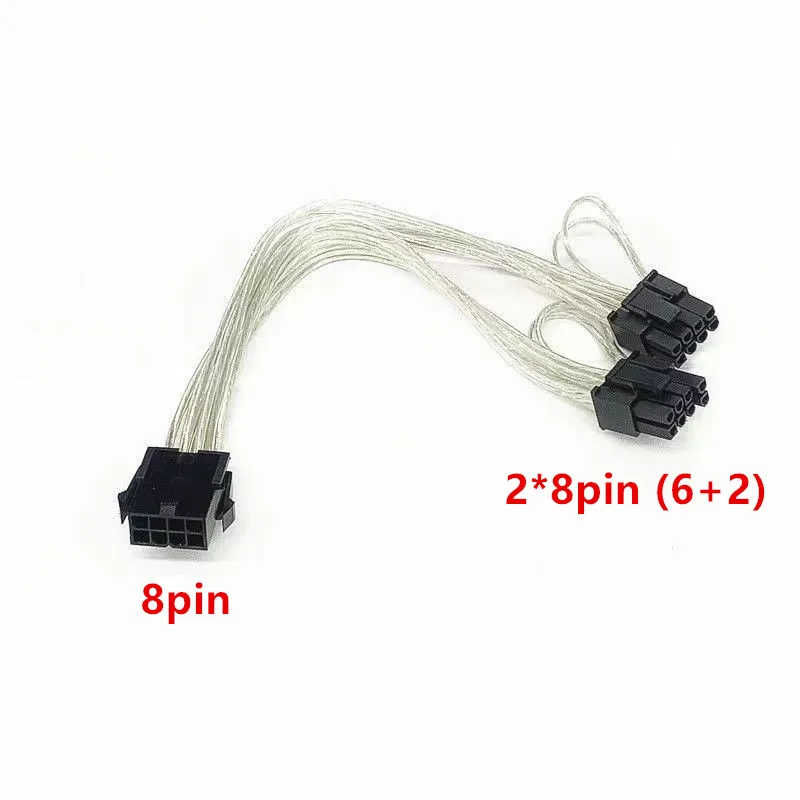 CPU �Ǵ� GPU ä����� �׷��� ī��, ���� PCI-E PCIe 8 �� ���� ���� ��ġ �й�� ���̺� �ڵ�, 0.2m, 8 ��-2x8 �� (6 + 2)