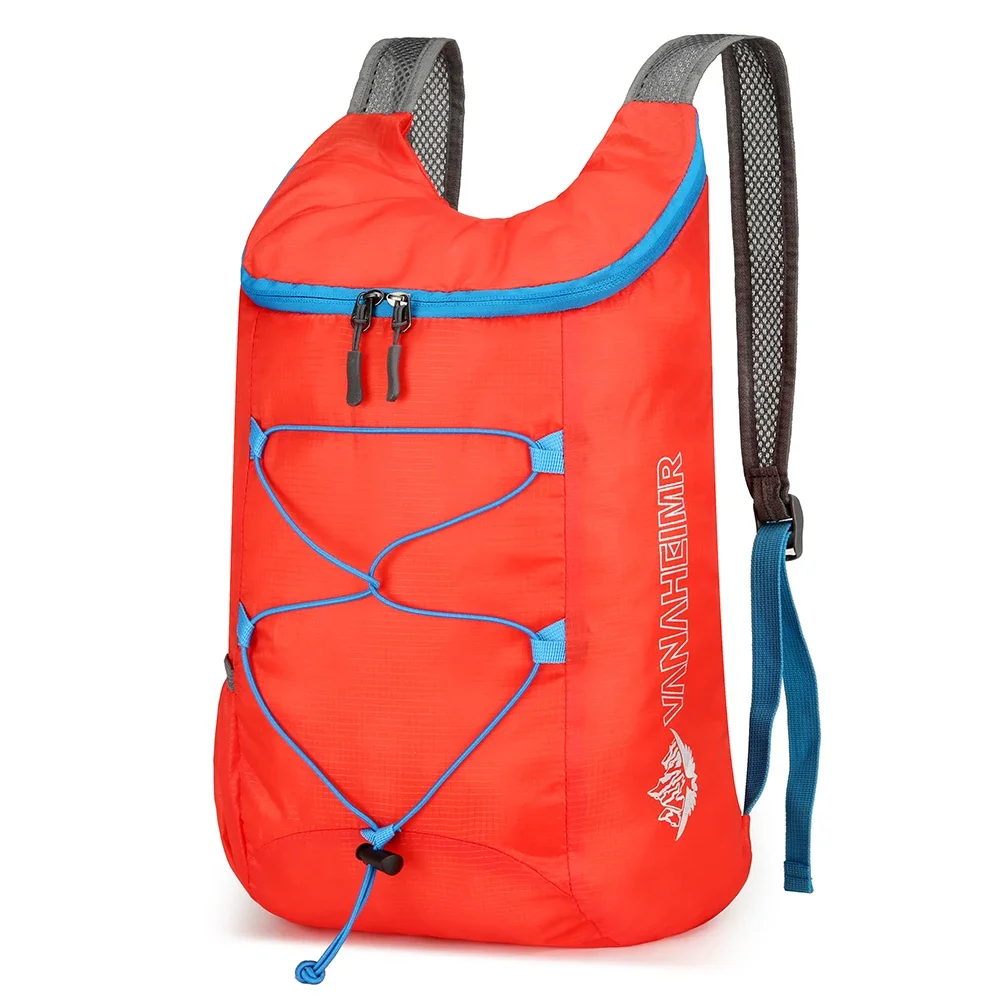 Zaino portatile pieghevole da 10 litri Borsa da alpinismo pieghevole antispruzzo Borsa da viaggio ultraleggera Zaino sportivo per uomo donna