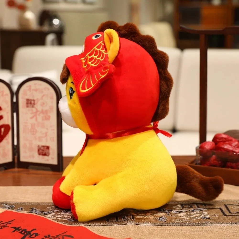 Cartoon Lucky Horse Plush Toy 2026 Year of Horse Soft Pony Stuffed Toys Auspicious Traditional Zodiac Pony Doll