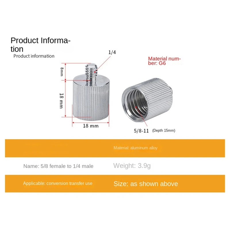 Top-5/8 Female To 1/4 Male Infrared Level Tripod Adapter Camera Tripod Infrared Adapter
